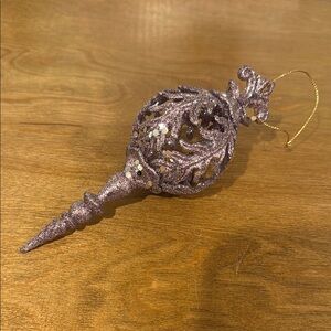 Elegant Purple Glitter Ornament